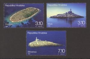 Croatia Sc# 811-3 MNH Lighthouses 2011