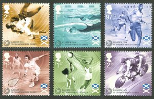 Great Britain 2014 Scott #3305-3310 Mint Never Hinged