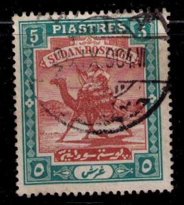 SUDAN Sc# 15 USED FVF Camel Post 5p WMK 71