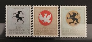 Liechtenstein 1969 #462-4, MNH, CV $2.15