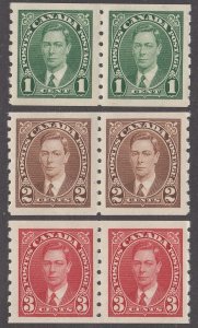 Canada #238-240 Mint Pair Set