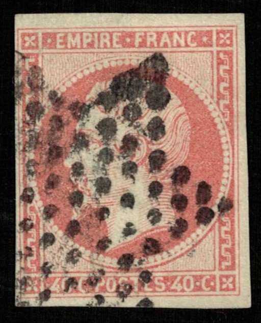 France, 1853-1861, Emperor Napoléon III, 40 c, MC #15 (T-6676)