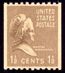 US 849 1?c 1939 Martha Washington vertical coil PSAG grade 98 NH