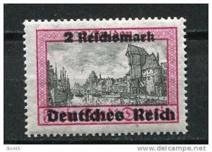 Germany/Danzig 1939  Mi 729 MNH Overprint CV 80 euro