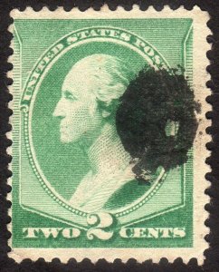 1887, US 2c, Washington, Used, Sc 213