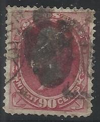 166 90c Used VF Centering