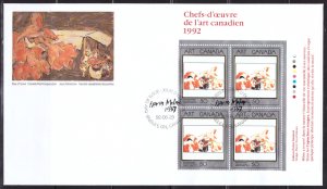 F1726   CANADA   FDC # 1419      PB      Masterpices of Cdn Art - 5