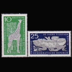 DDR 1965 - Scott# 759-60 Berlin Zoo 10-25p NH