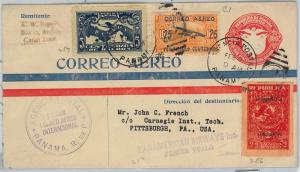 62708 - PANAMA AVIATION - Muller # 8a  First Flight Cover STATIONERY  1929