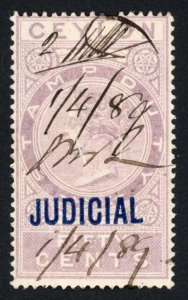 Ceylon Judicial BF22 15c local opt 
