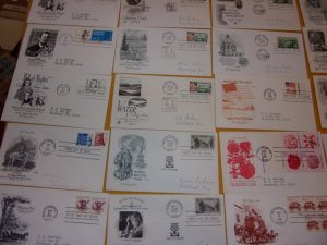 US FDC COLLECTION, ALL W/CACHET,