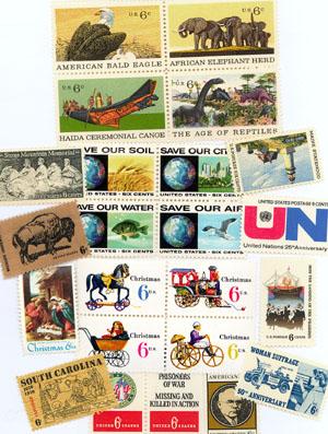 U.S. 1970 Commemorative Year Set 24 MNH Stamps