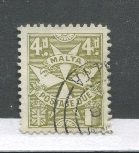 Malta 1925 Postage Due 4d used