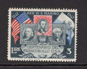 San Marino  Scott# 267 unused OG hinged  Single thinned