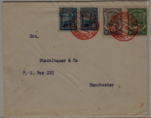 Colombia/UK airmail cover Scadta 14.1.24 signed Spalink