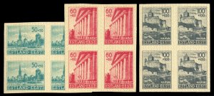 German WWII Occupation, Estonia #Mi. 7-9Ua Cat€240+, 1941 50+50k-100+100k, ...