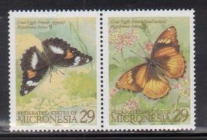 Micronesia 182-3 Butterflies Mint NH
