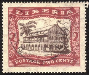 1923, Liberia 2c, Used CTO, Sc 215