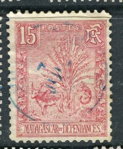 FRENCH COLONIES; MADAGASCAR 1903 Lemur issue fine used 15c. value