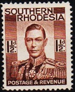 Southern Rhodesia. 1937 1 1/2d S.G.42 Unmounted Mint