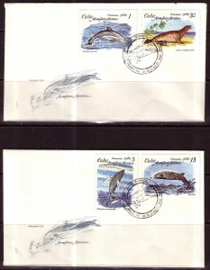 Marine Mammals, 2 FDC / 1980