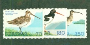 FAROE ISLANDS 28-30 MNH BIN $1.75