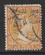 1892 Falkland Islands - Sc 16a - used VF - 1 single - Queen Victoria