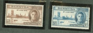 Bermuda #131-132 Unused Single (Complete Set)