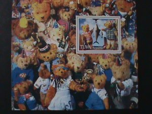 TUVALU-1998-WORLD FAMOUS TEDY BEAR & FAMILY-MNH S/S VF WE SHIP TO WORLD WIDE