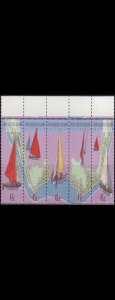COCOS IS. 1994 - Scott# 292 Sailing Crafts Set of 5 NH