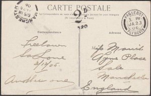 FRENCH GUINEA 1906 postcard Conakry - Paquebot Plymouth - postage due.......P992