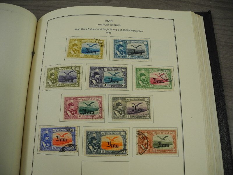 PERSIA, Fantastic Stamp Collection mounted/partially glued in a Minkus