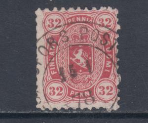 Finland Sc 23a used 1875 32p rose Queen Victoria, usual centering, scarce