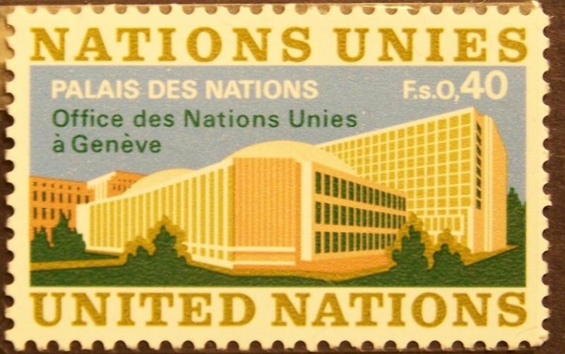 UN Geneva # 22  40c Palais des Nations, MNH (6805)