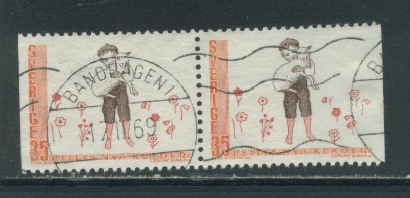 Sweden 837  Used pair (18