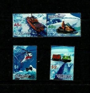 Australian Antarctic Territory:1998  Antarctic Transport, MNH set