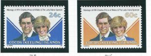 Cocos Islands  mnh  s.c.# 73-74