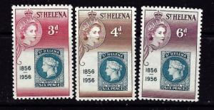 St Helena 153-55 NH 1953 Stamp on Stamp