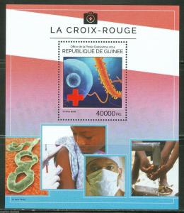 GUINEA 2014 THE RED CROSS SOUVENIR SHEET  MINT NH  AS SHOWN