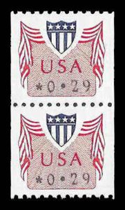 PCBstamps  US CVP31a Coil Pair 58c(2x29c) Shield, shiny gum, MNH, (36)
