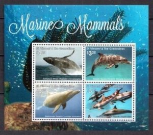 2016 St Vincent Grenadines 7666-7669KL Marine fauna - Dolphins, Whales 12,00 €