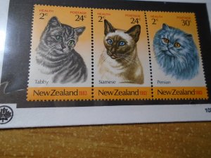 New Zealand  #  B115-17  MNH Domestic Cats