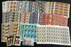 Guinea Africa Religion Sport Trains Art Royal Sheets MNH Appx 800 StampsGuxyz