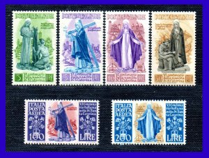 1948 - Italia - Scott n 489 / 492 + C127 / C128 - MNH - IT- 023 - 03