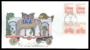 #2452 Circus Wagon 1900s PNC Peterman FDC