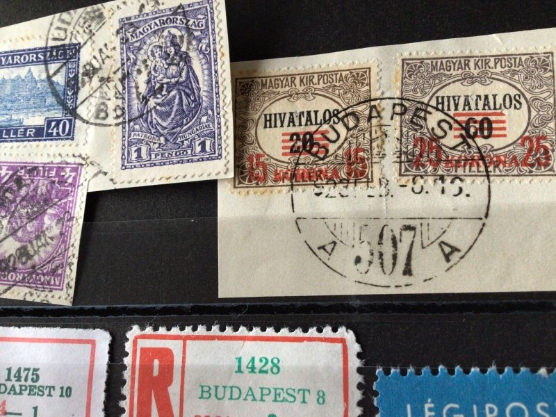 Hungary labels and used stamps Ref A415