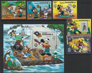 Dominica Scott 919-924 Complete! Disney Set!