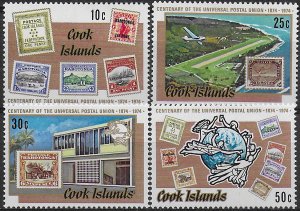 1974 Cook Islands UPU 4v. MNH SG. n. 495/98