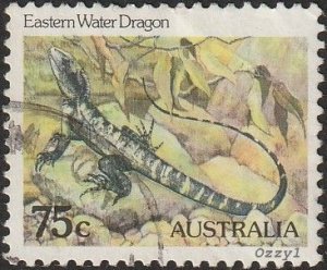 Australia #797 1982 75c Eastern Water Dragon Fine-VF-NH. 