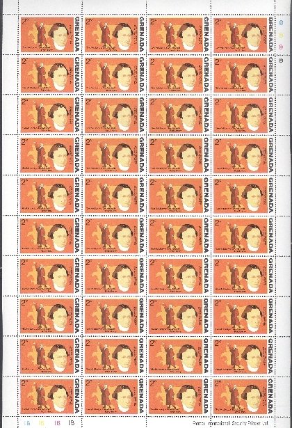 GRENADA 1976  MILITARY #628-29-30-31 CPLT SHEETS of  40...MNH...$40.00